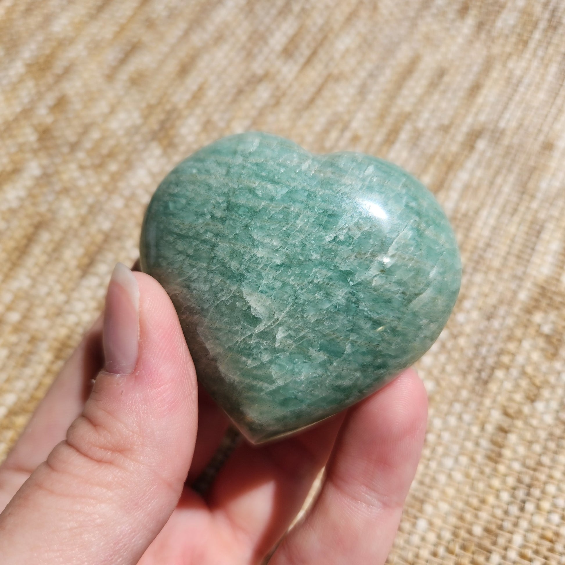 Amazonite Heart 90g