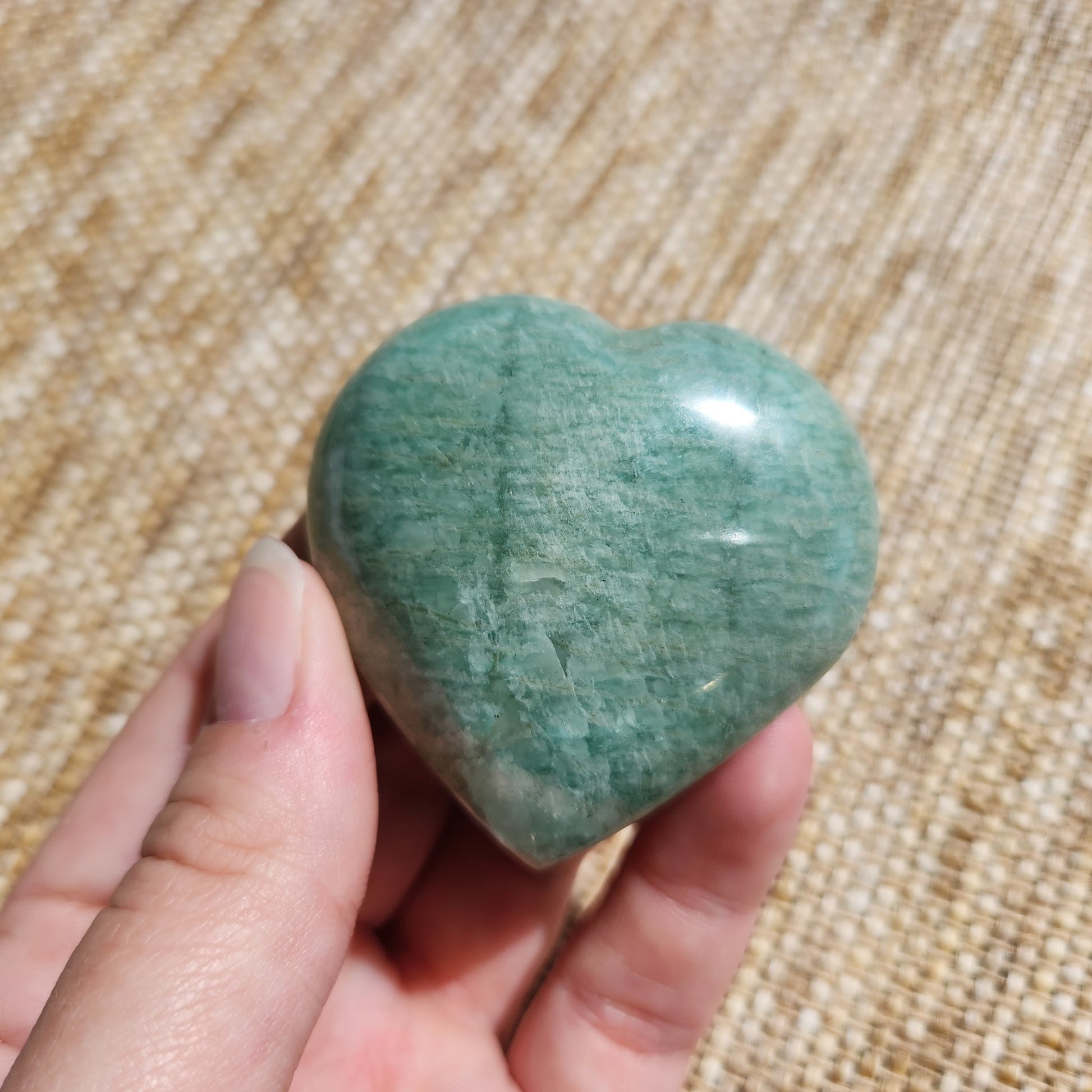 Amazonite Heart 90g