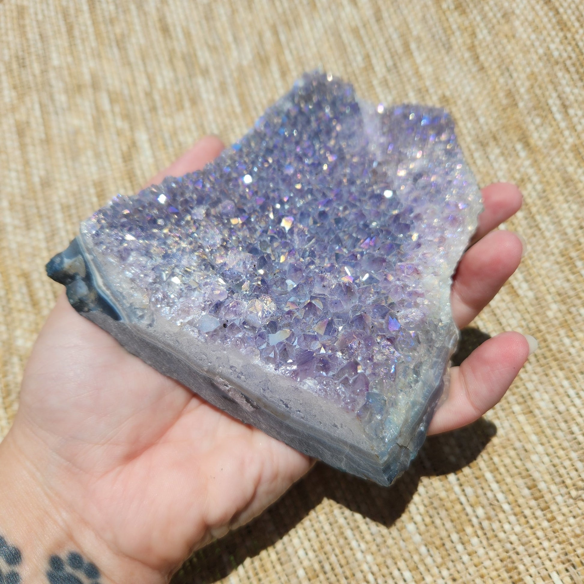 Aura Amethyst Cluster 807g