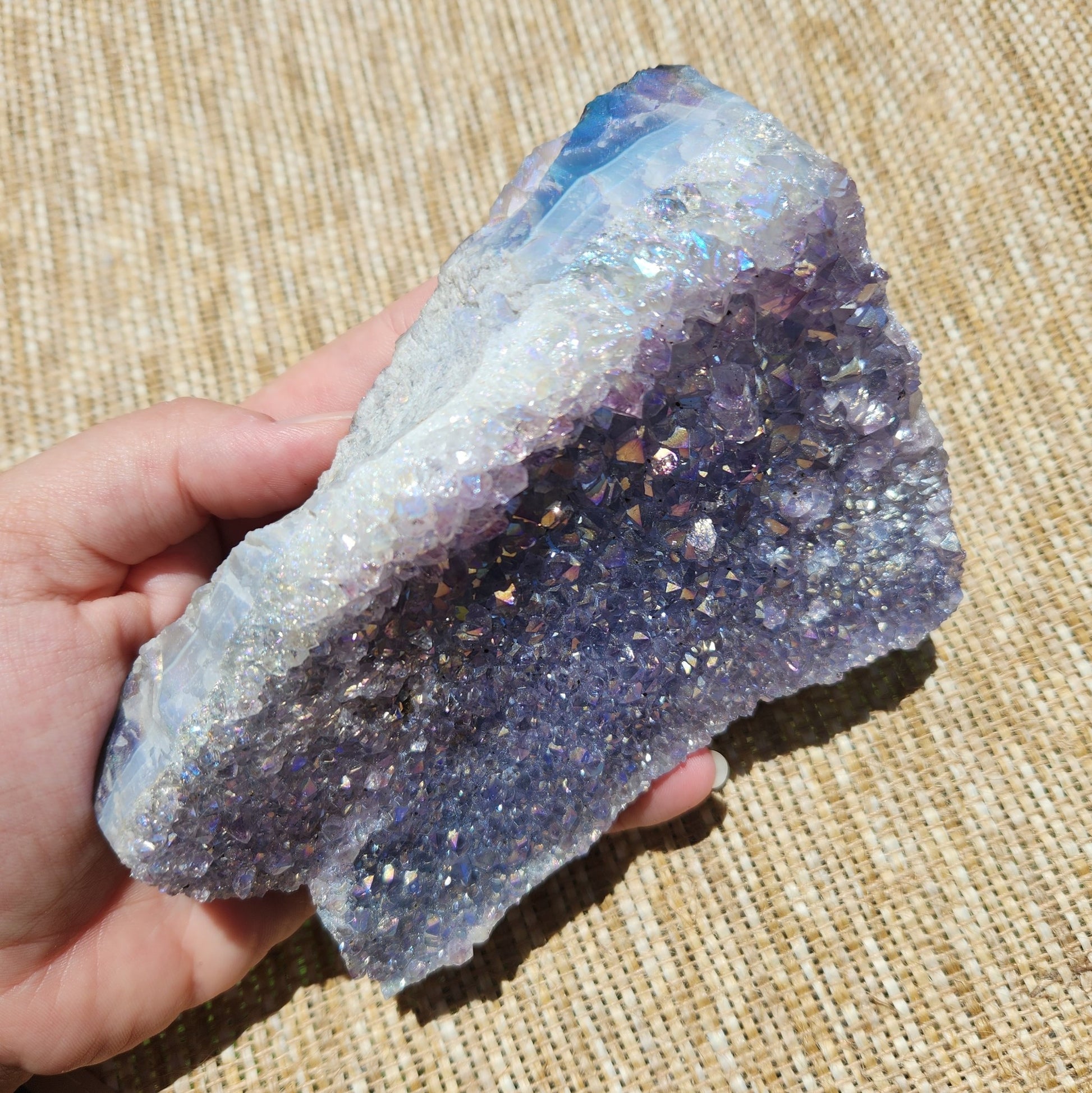 Aura Amethyst Cluster 807g