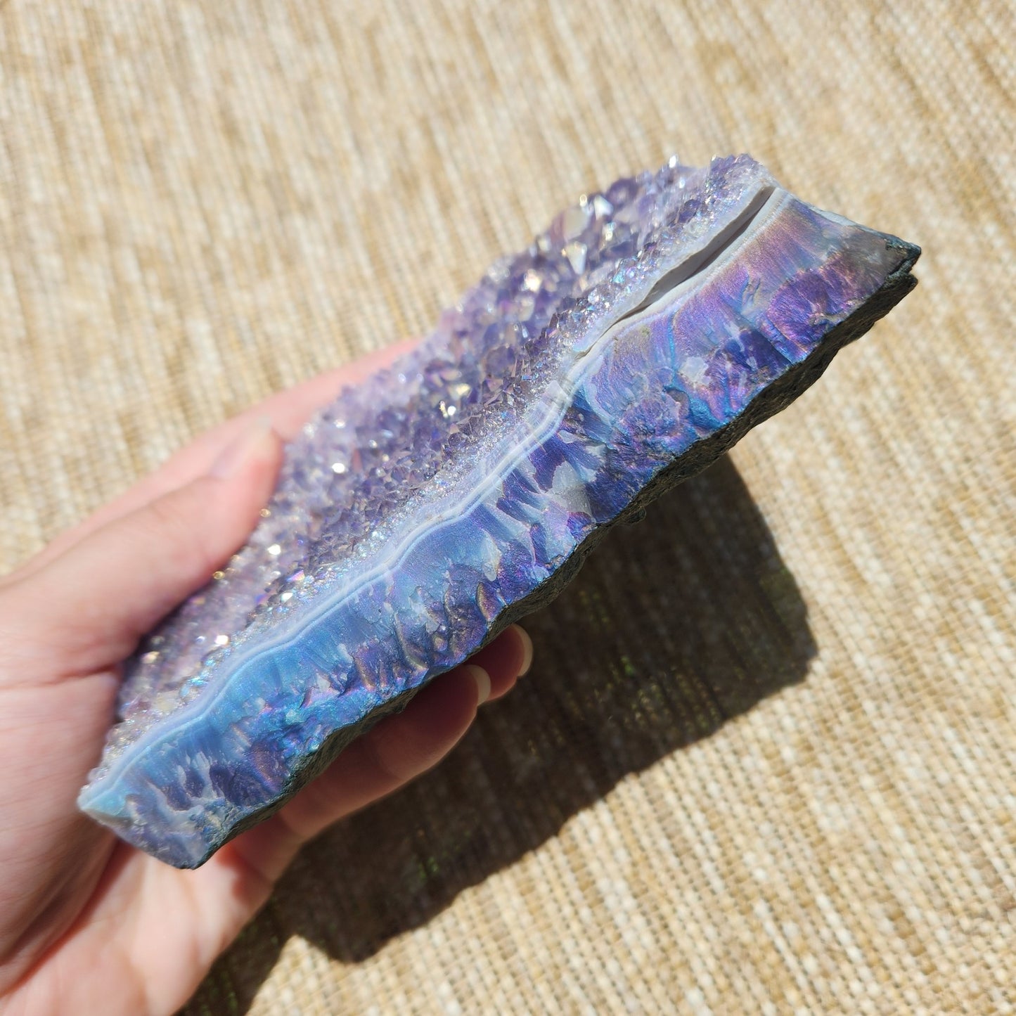 Aura Amethyst Cluster 807g