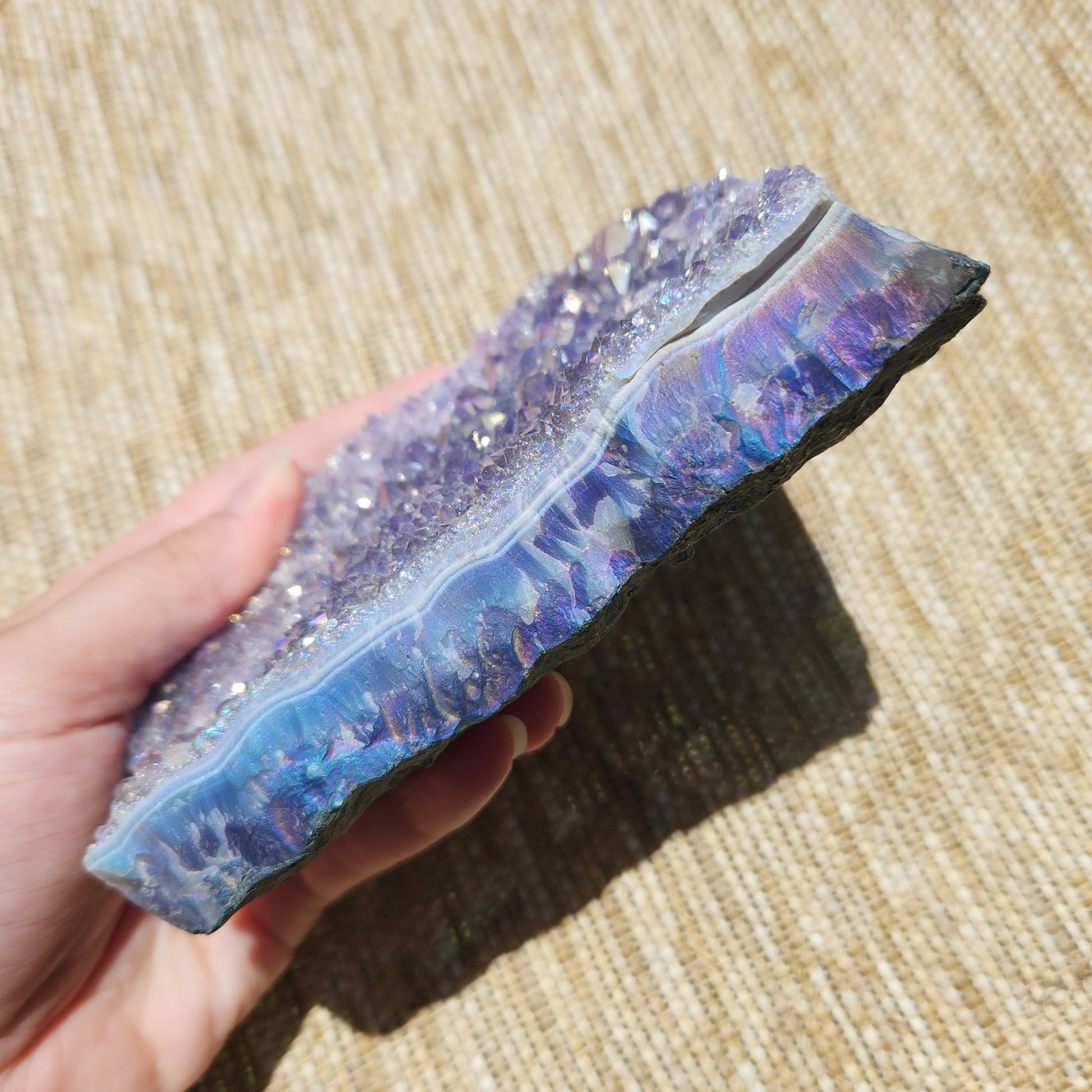 Aura Amethyst Cluster 807g