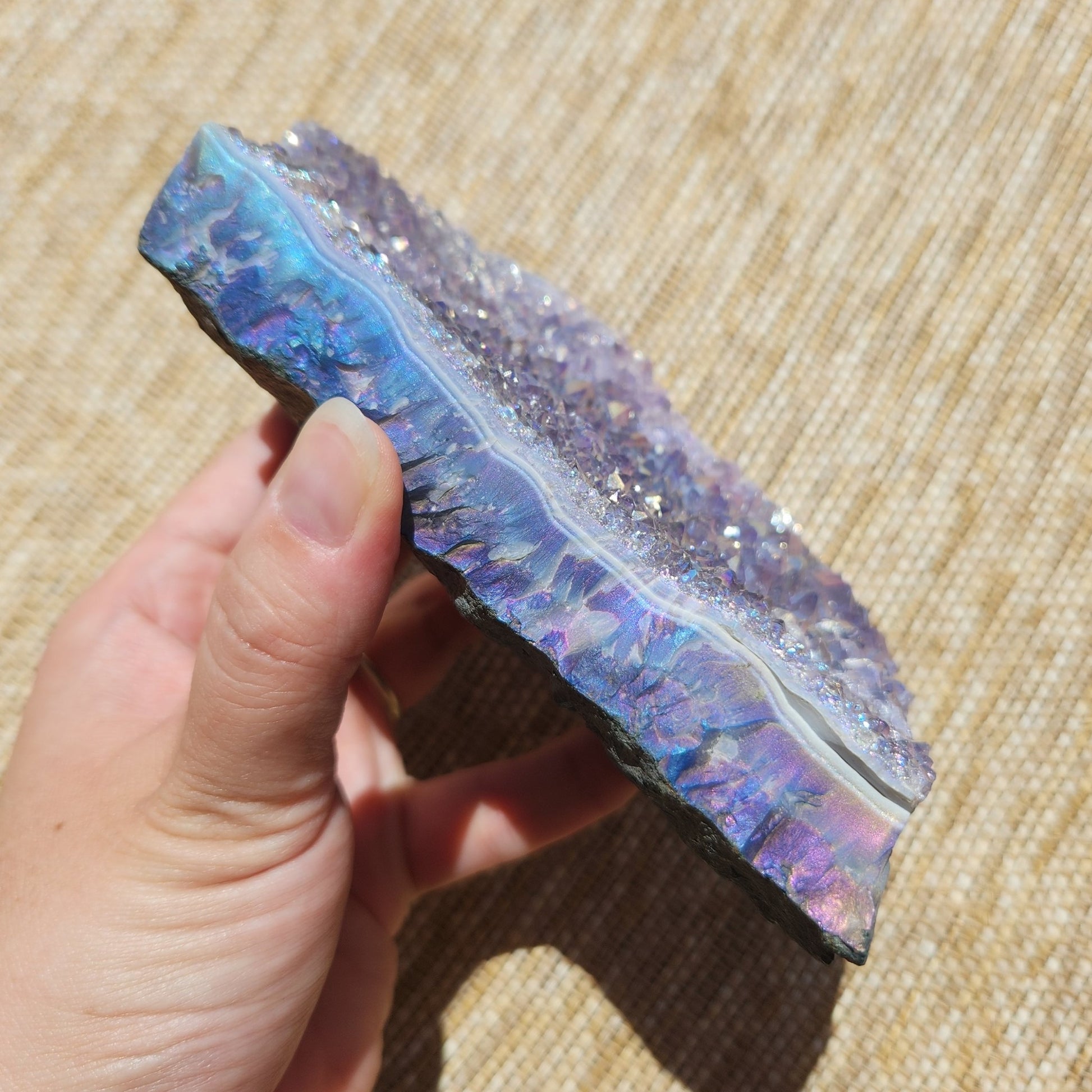 Aura Amethyst Cluster 807g