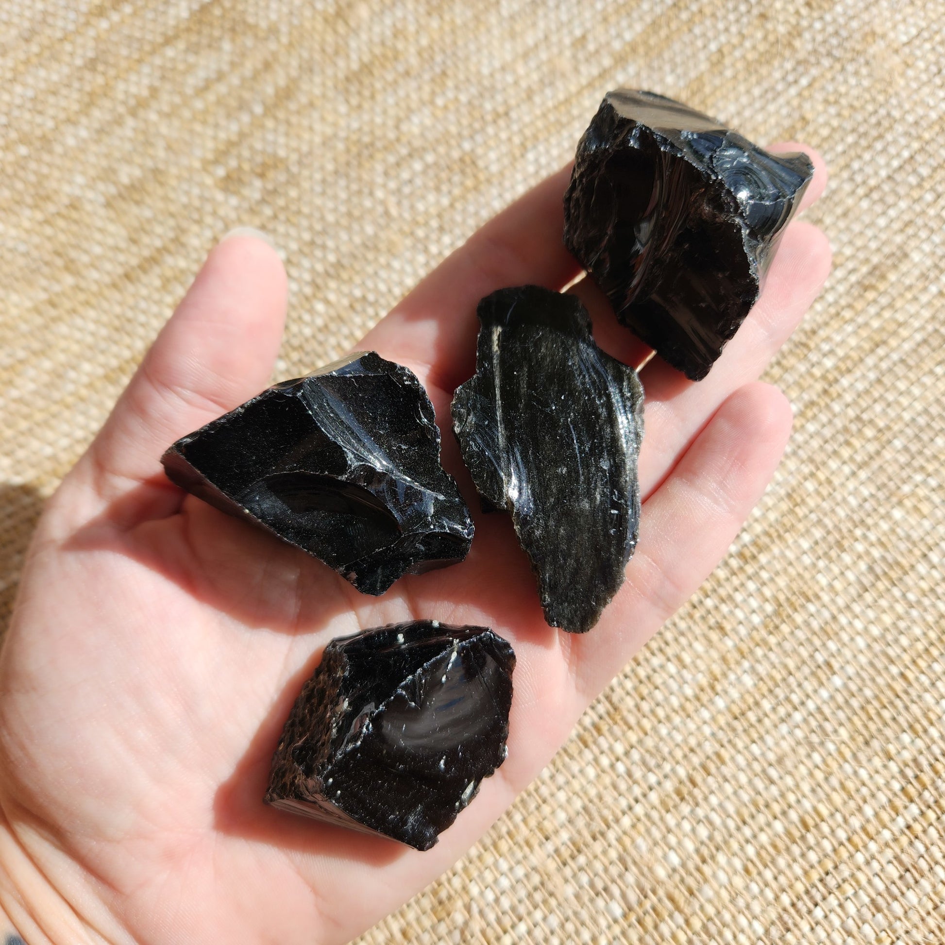 Black Obsidian Rough Small