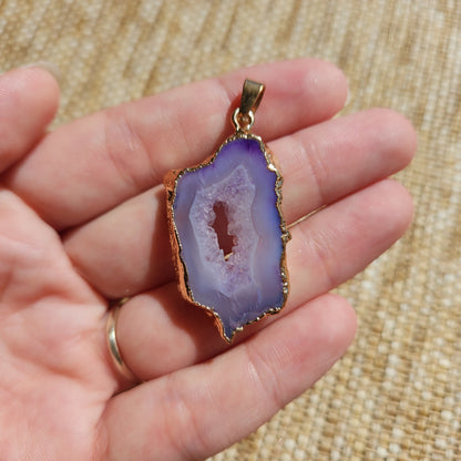 Dyed Agate Pendant