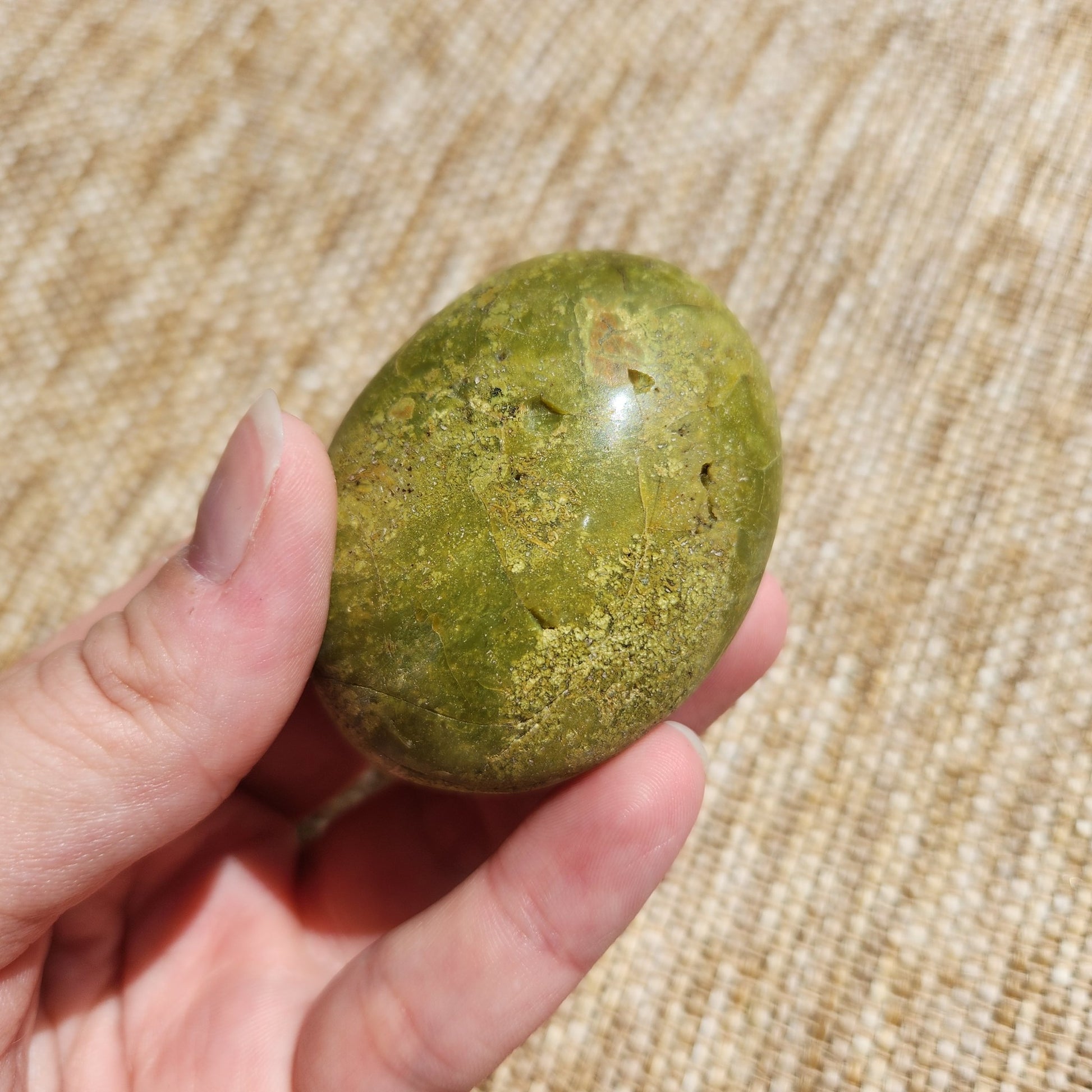 Green Opal Palm Stone Small