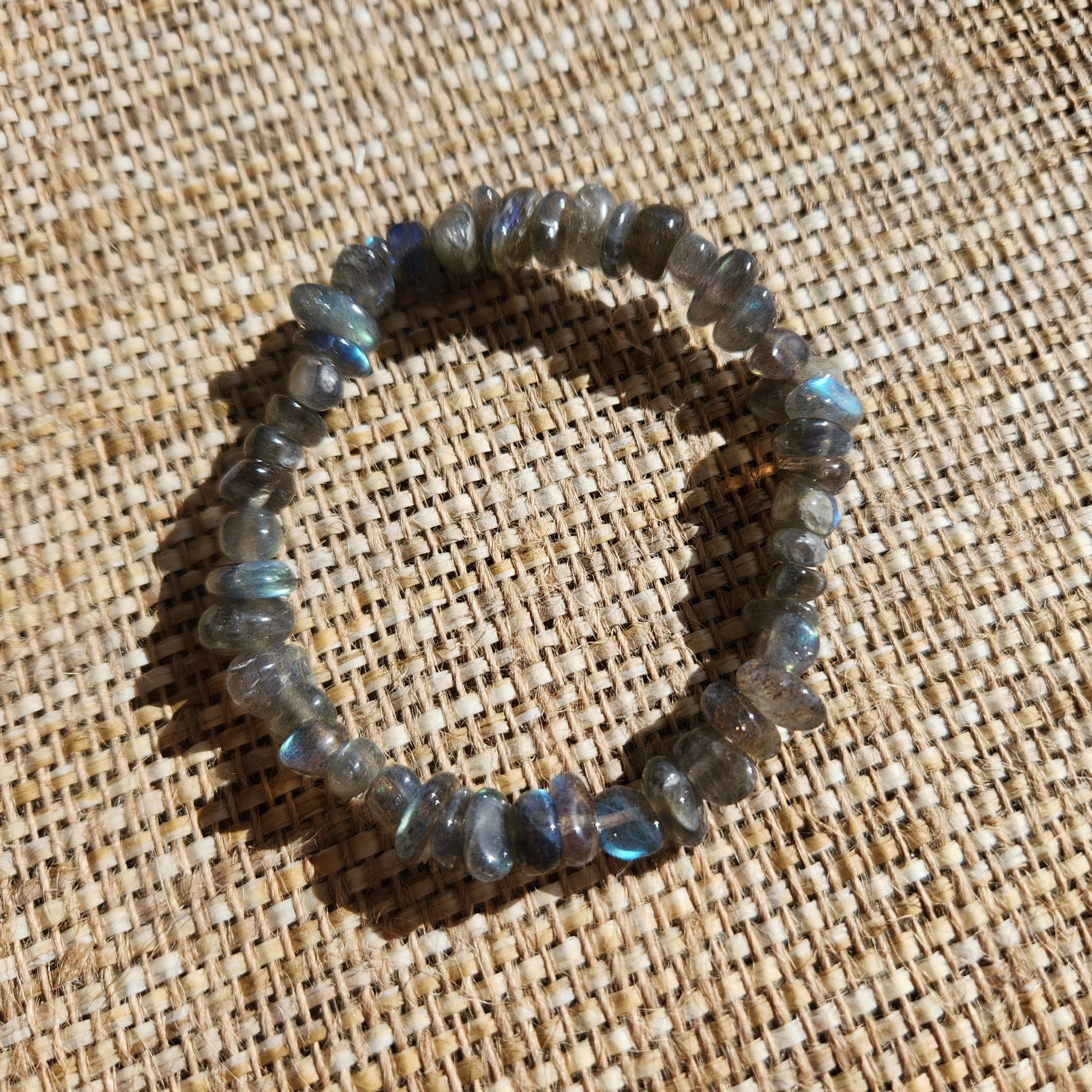 Labradorite Chip Bracelet 8mm