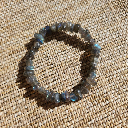 Labradorite Chip Bracelet 8mm