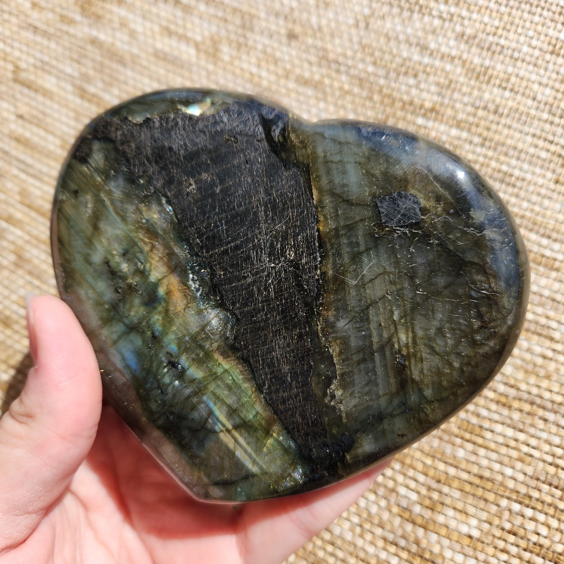 Labradorite Heart 479g