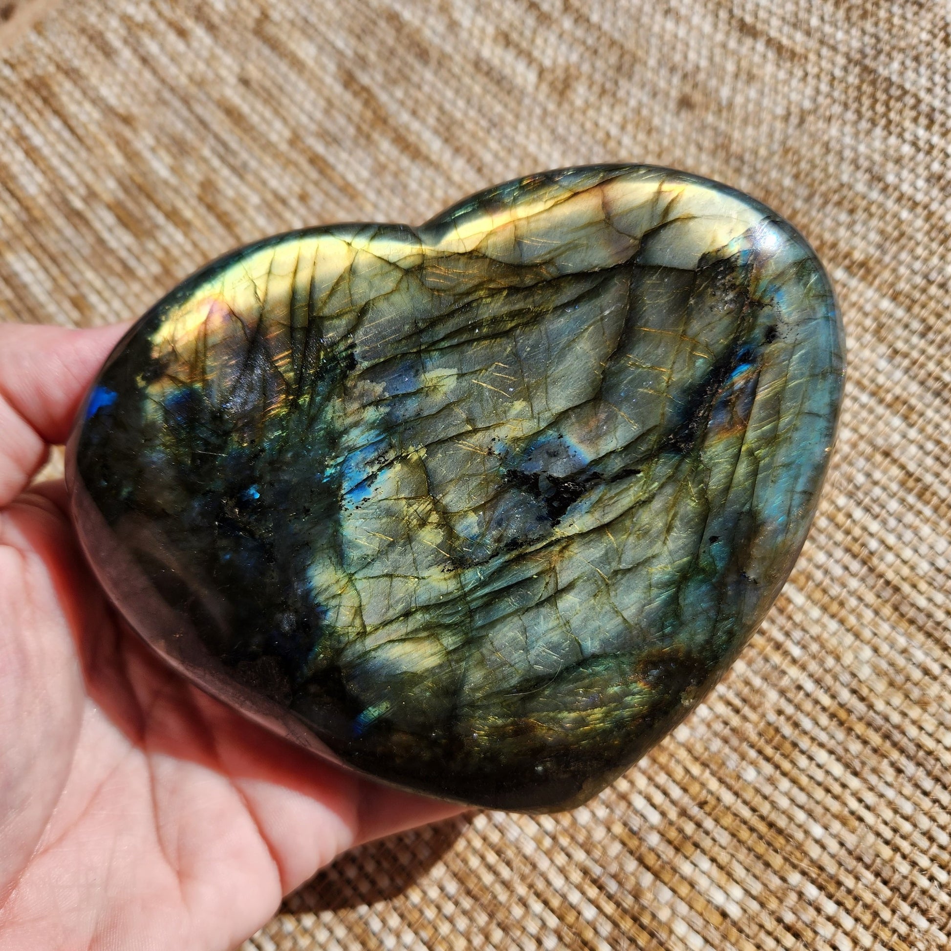 Labradorite Heart 479g