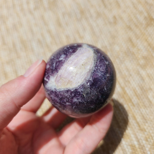 Lepidolite Sphere 190g