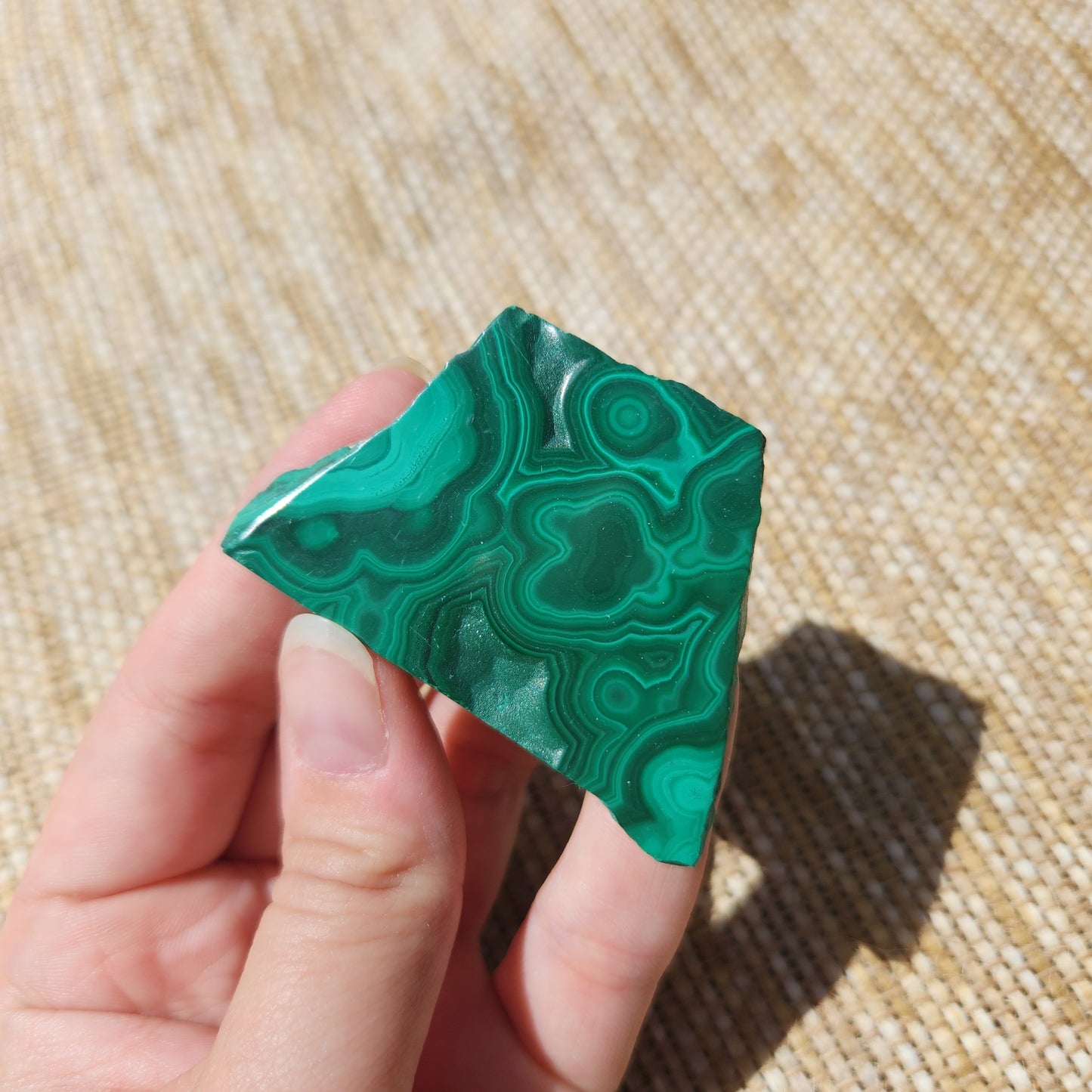 Malachite Polished Slice 38g