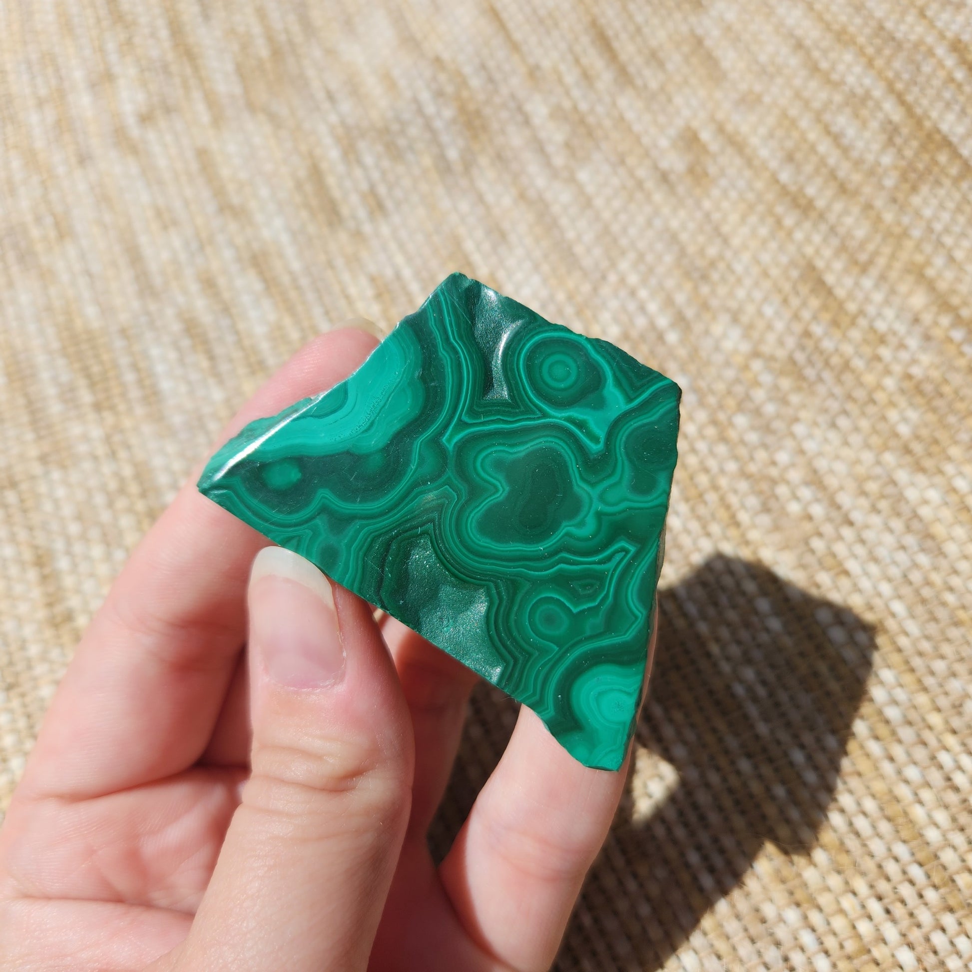 Malachite Polished Slice 38g