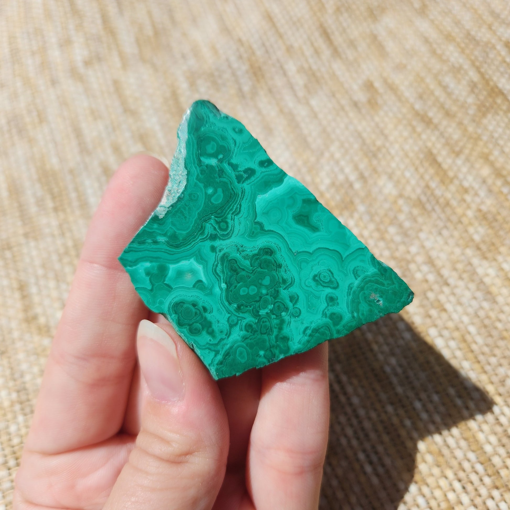 Malachite Polished Slice 38g