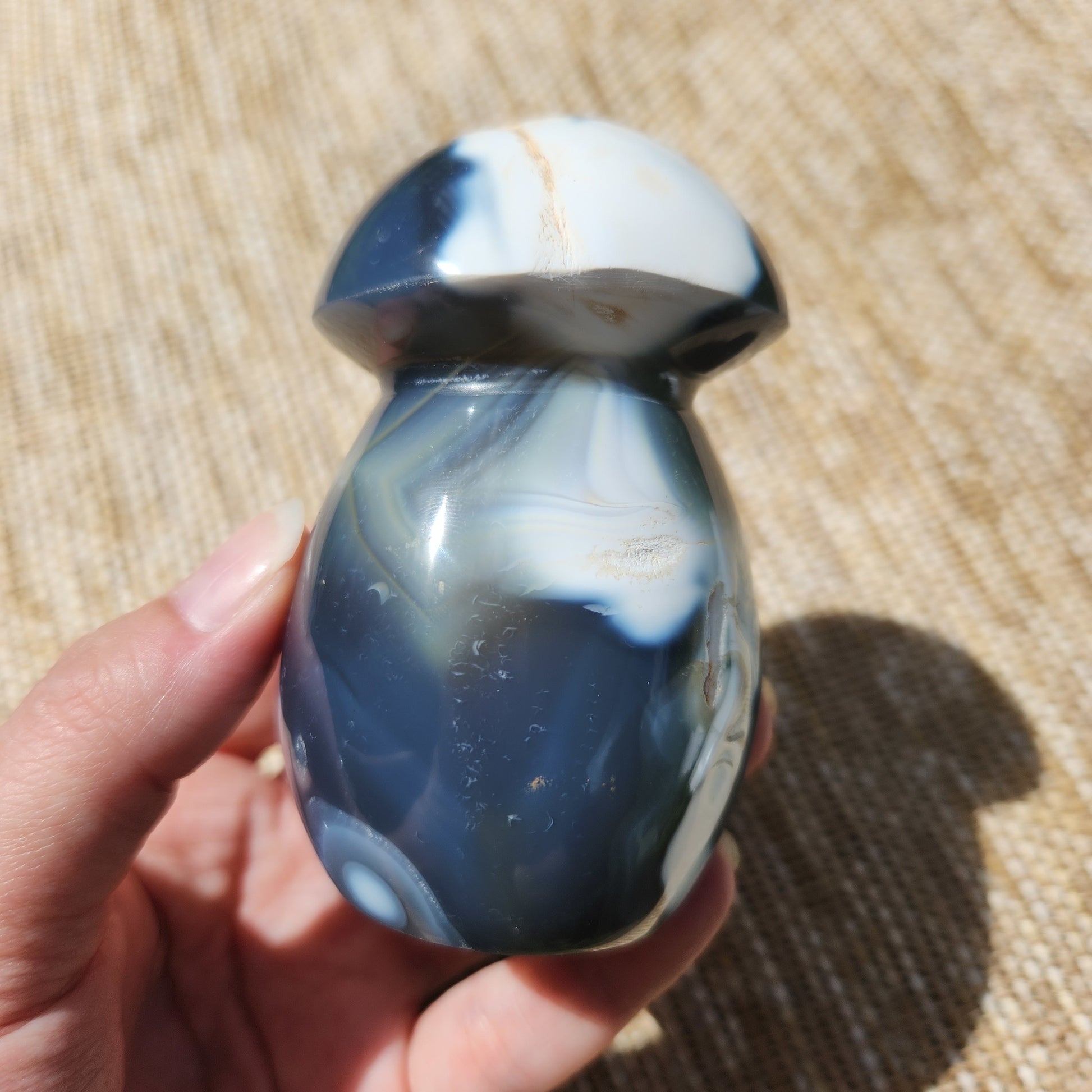Orca Agate Mushroom 350g