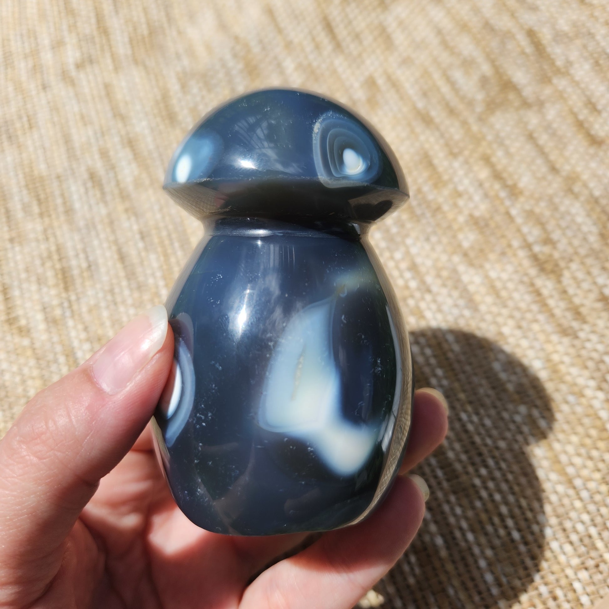 Orca Agate Mushroom 350g