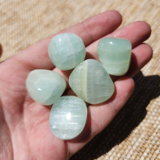 Pistachio Calcite Tumble