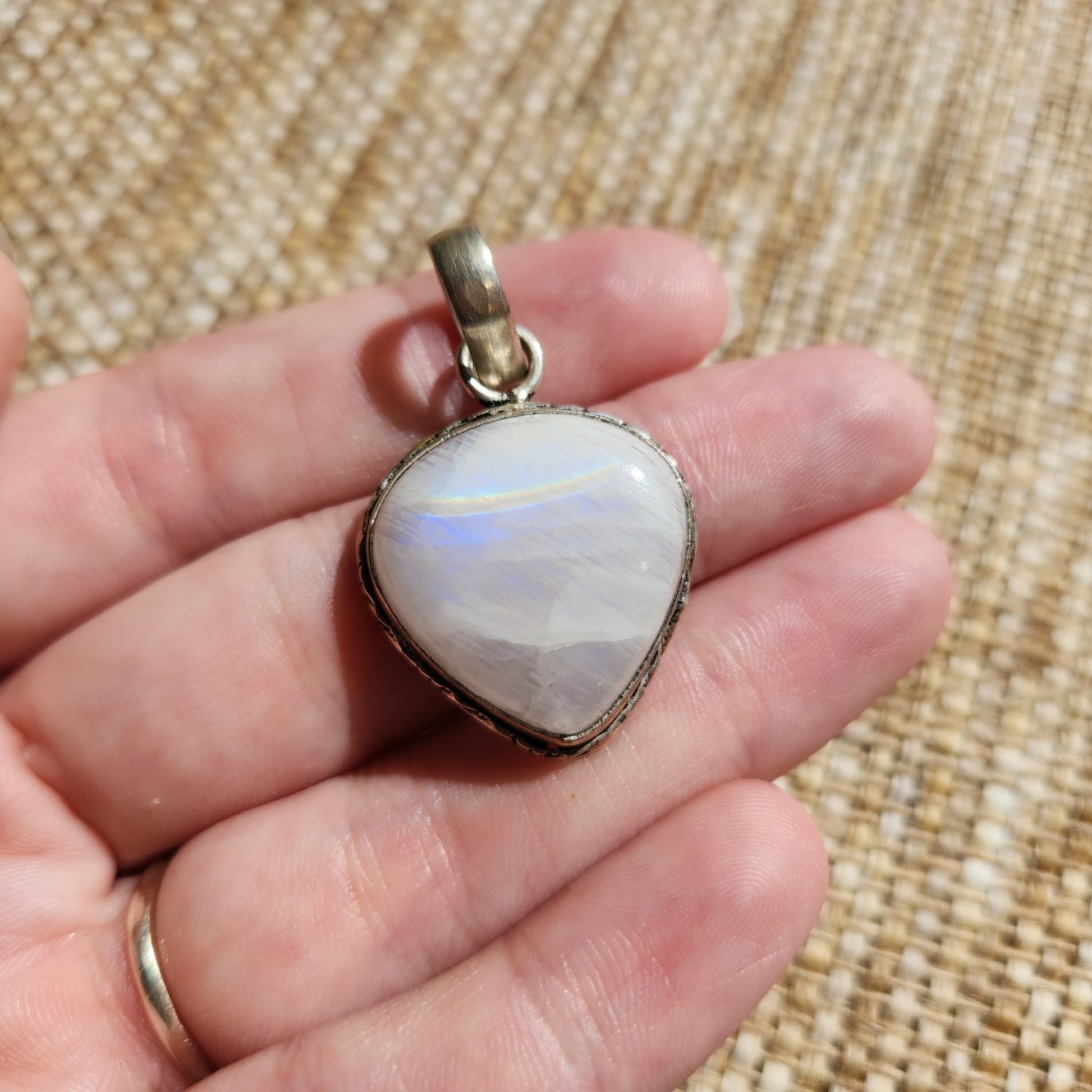 Rainbow Moonstone Pendant