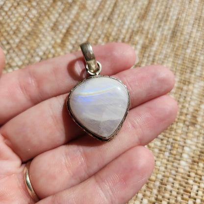 Rainbow Moonstone Pendant