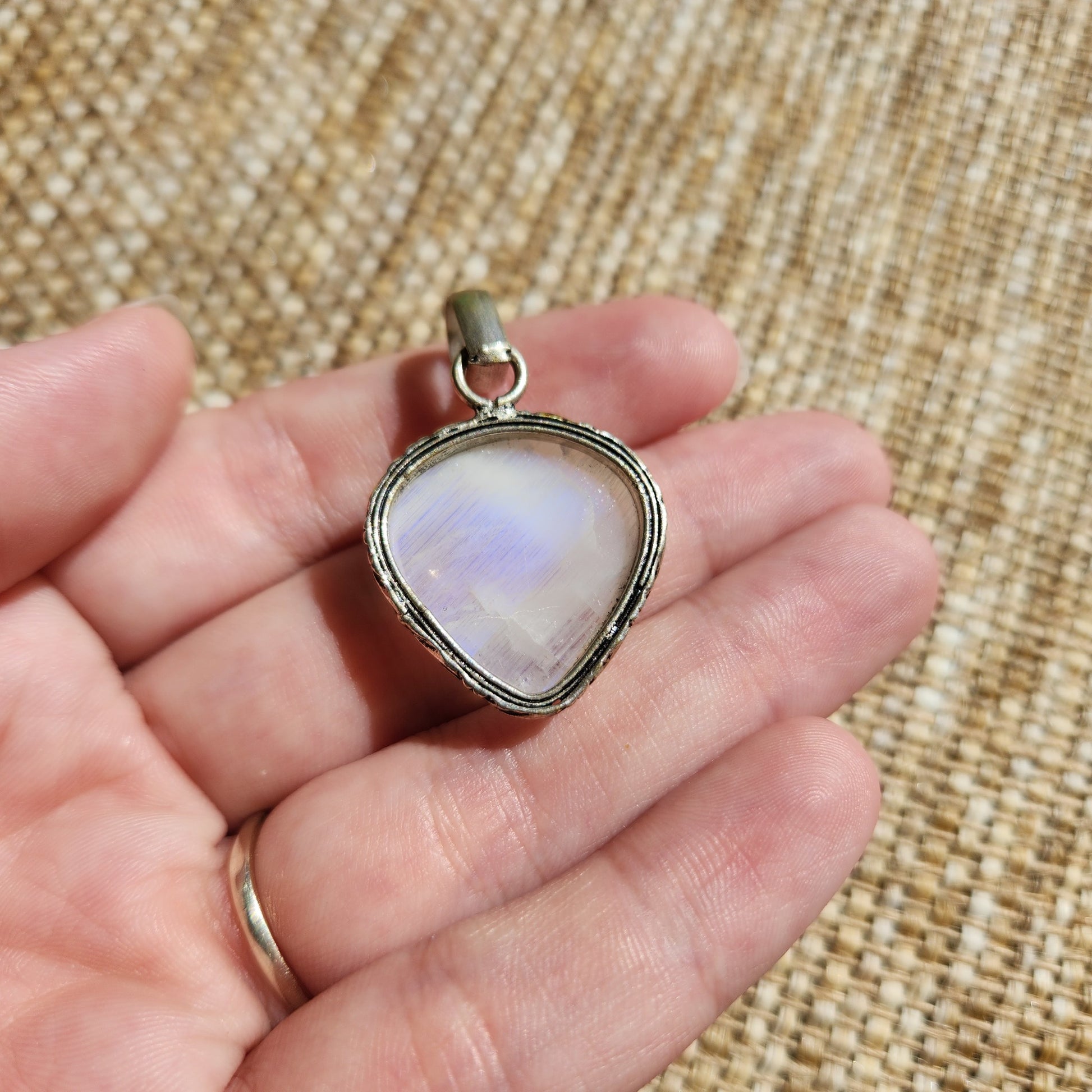 Rainbow Moonstone Pendant