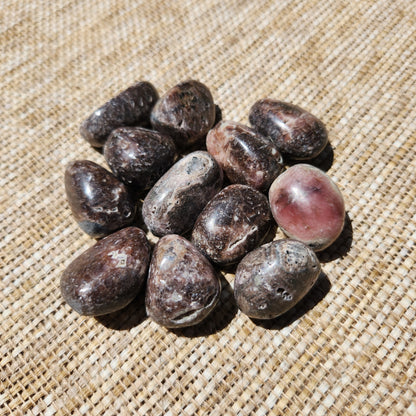 Rhodochrosite and Lepidolite Tumble