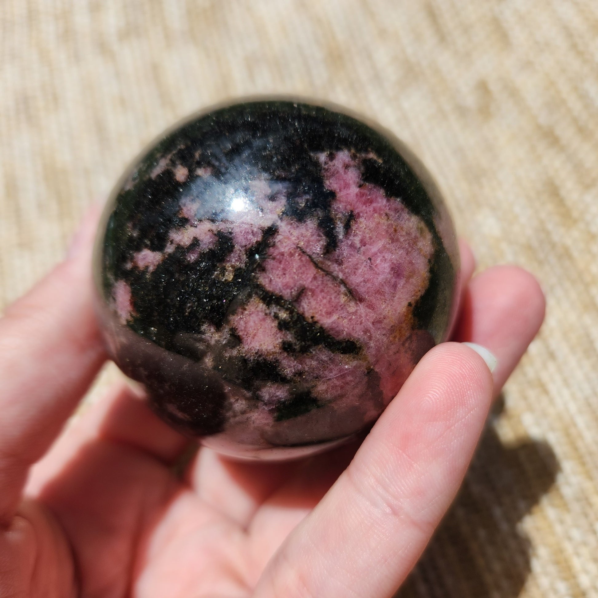 Rhodonite Sphere 330g