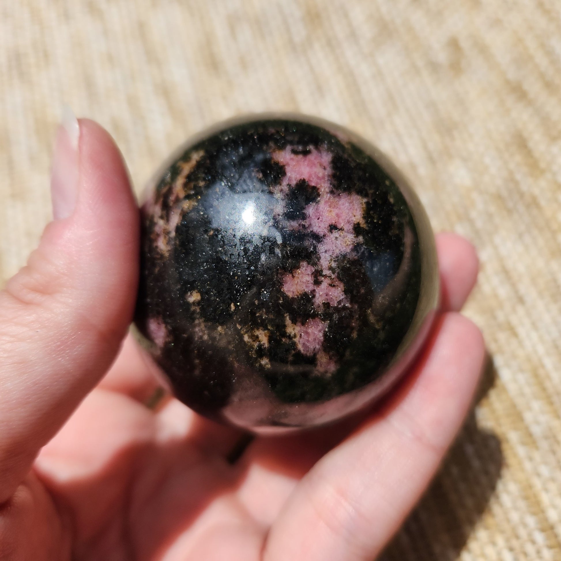 Rhodonite Sphere 330g