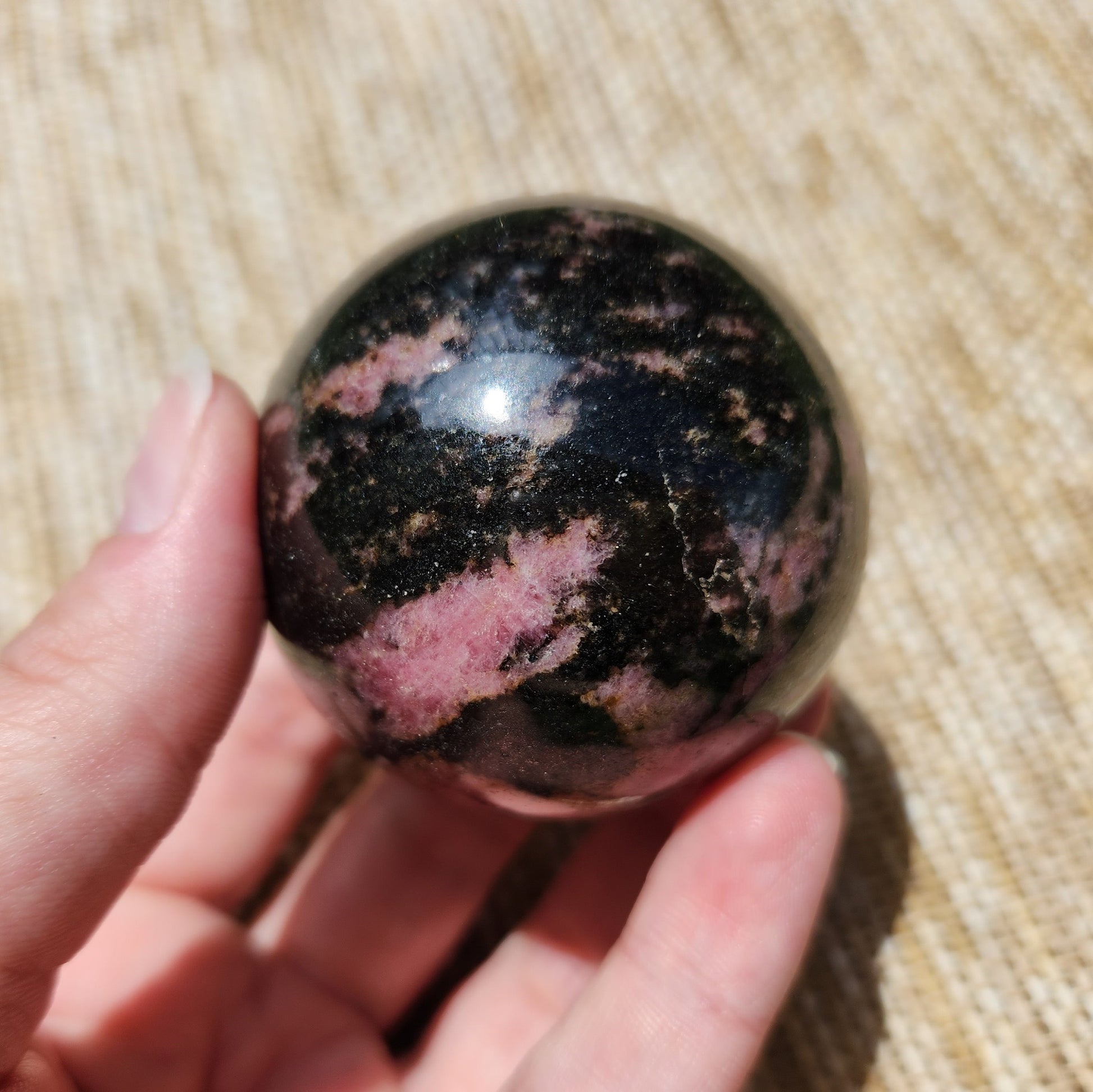 Rhodonite Sphere 330g