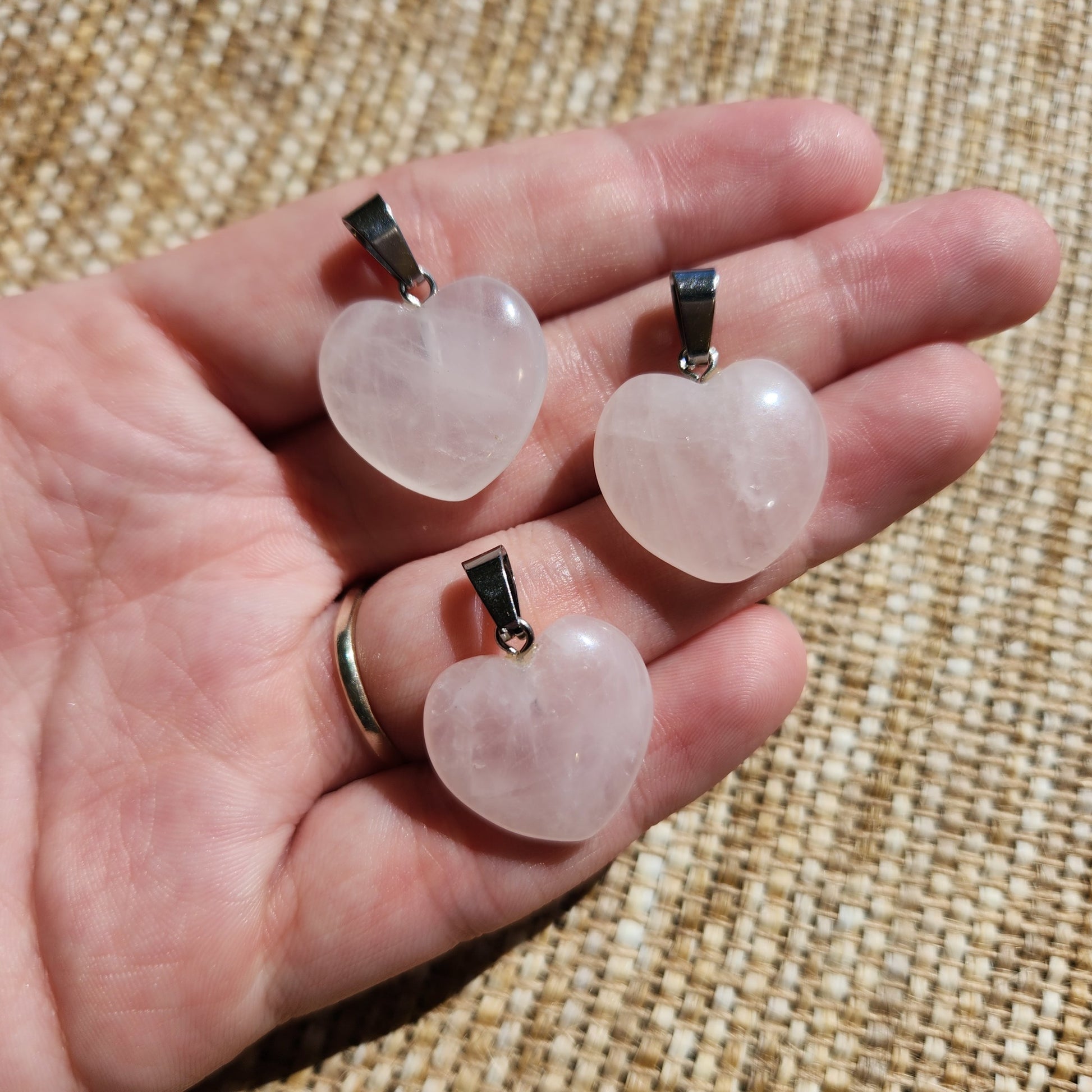 Rose Quartz Heart Pendant