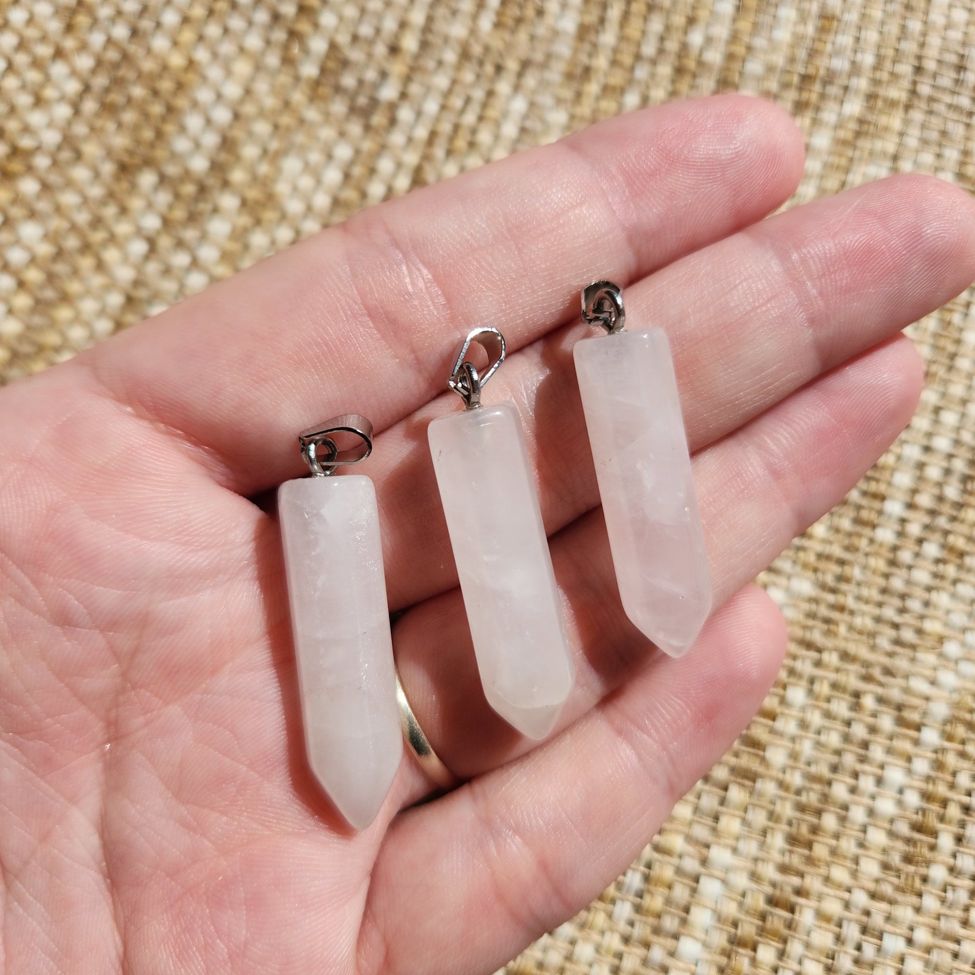 Rose Quartz Point Pendant