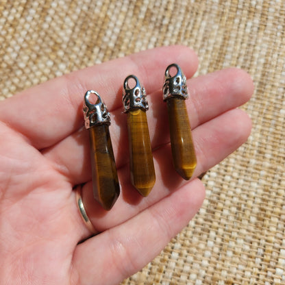 Tigers Eye Point Pendant