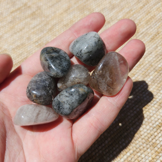 Tourmaline in Quartz Tumble