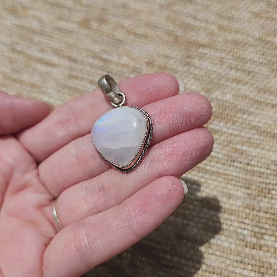 Rainbow Moonstone Pendant